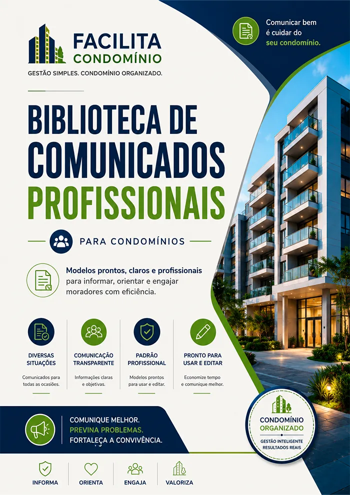 Prévia real de um material do Kit Facilita Condomínio