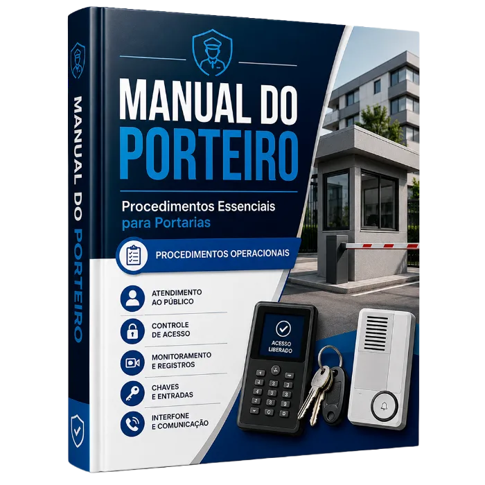 Mockup real do bônus 4: Manual do Porteiro